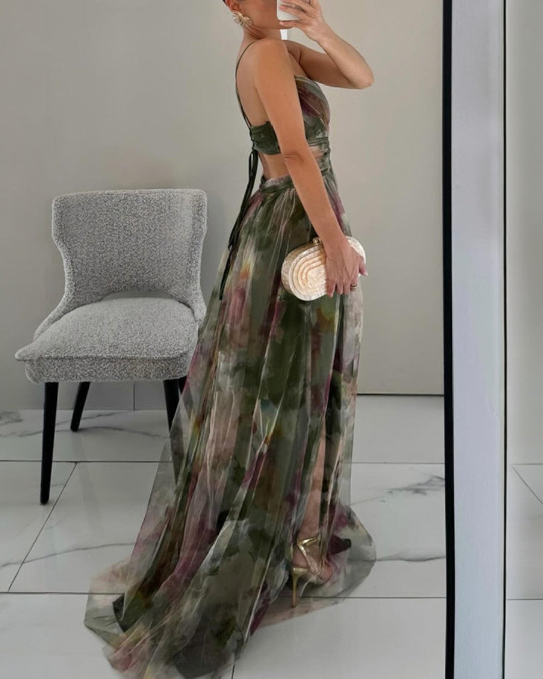 La Luce| Abito Maxi Eleganza Floreale