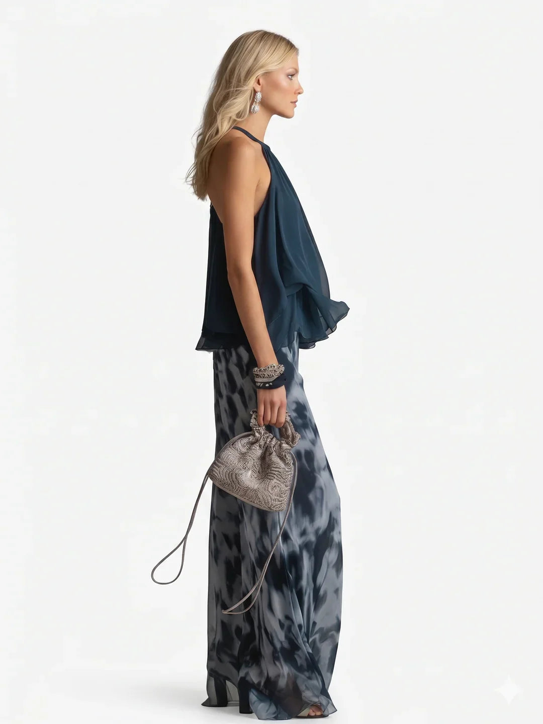 Alegra • Completo elegante due pezzi in chiffon