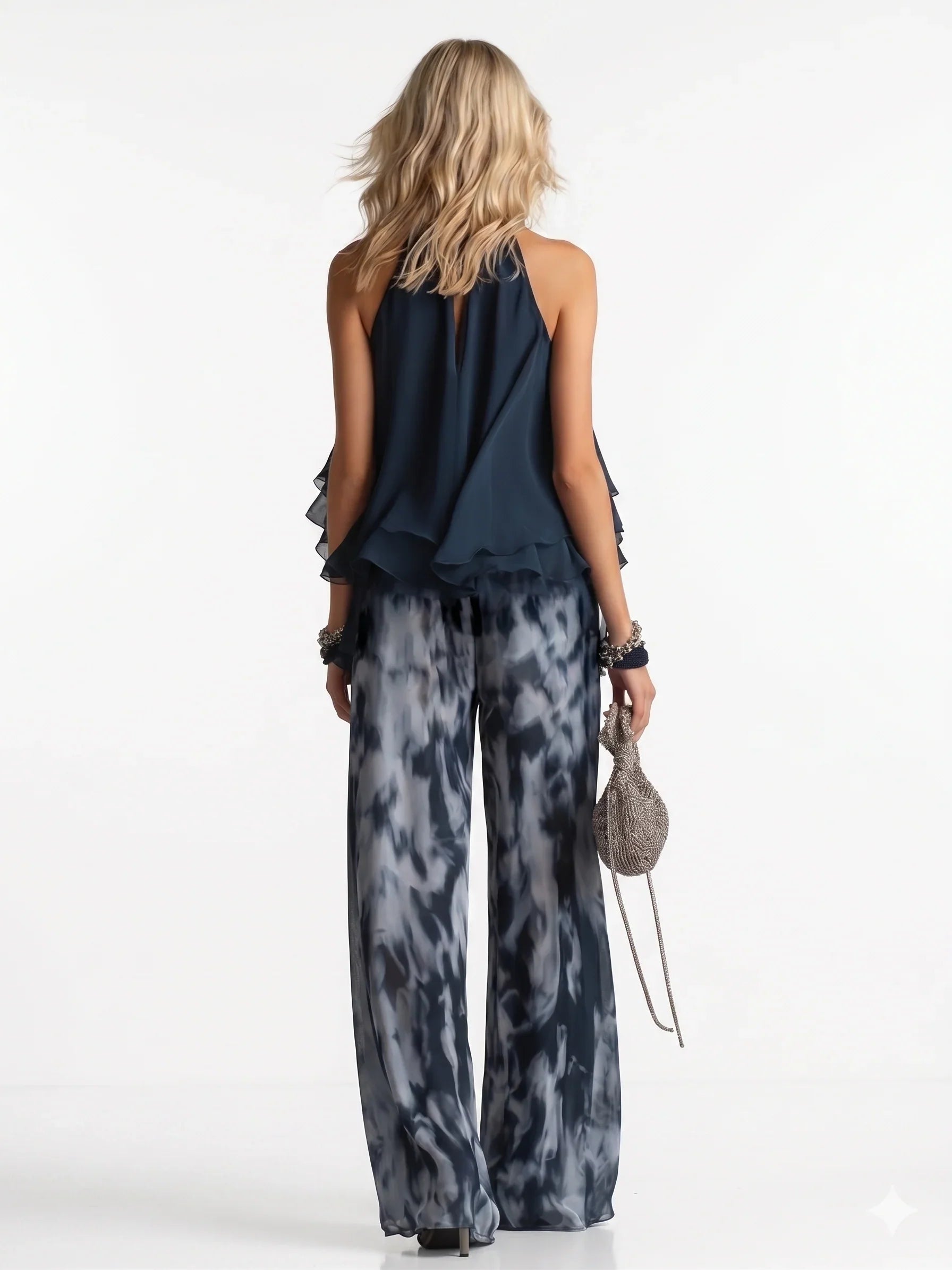 Alegra • Completo elegante due pezzi in chiffon