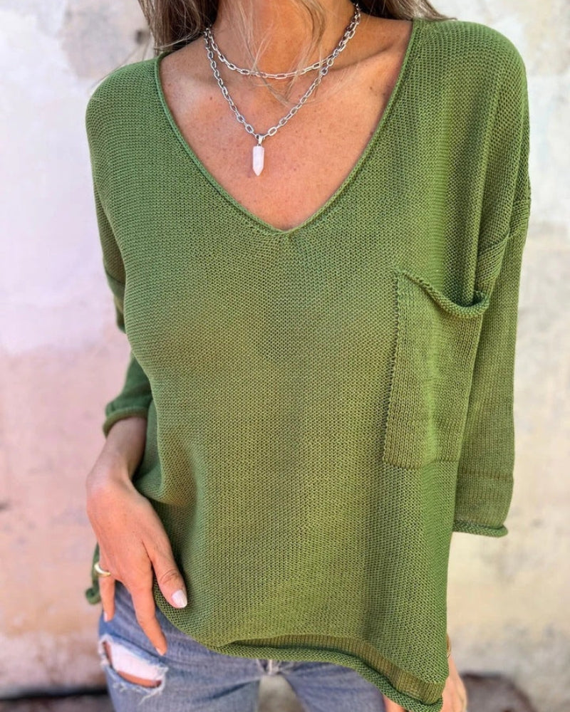 SEMBE - Top in Maglia Boho