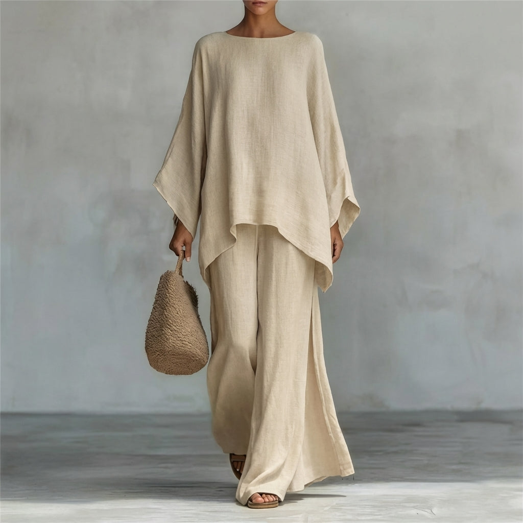 Albina | Completo di Due Pezzi con maniche lunghe e pantaloni larghi