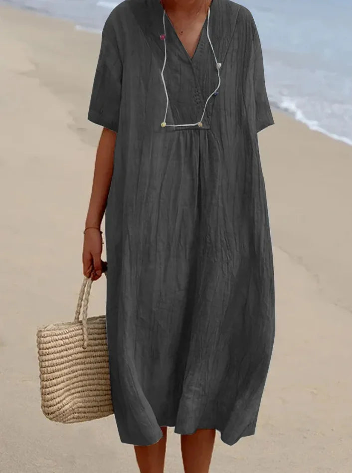 Silvana™ | Maxi Dress Testurizzato Relaxed