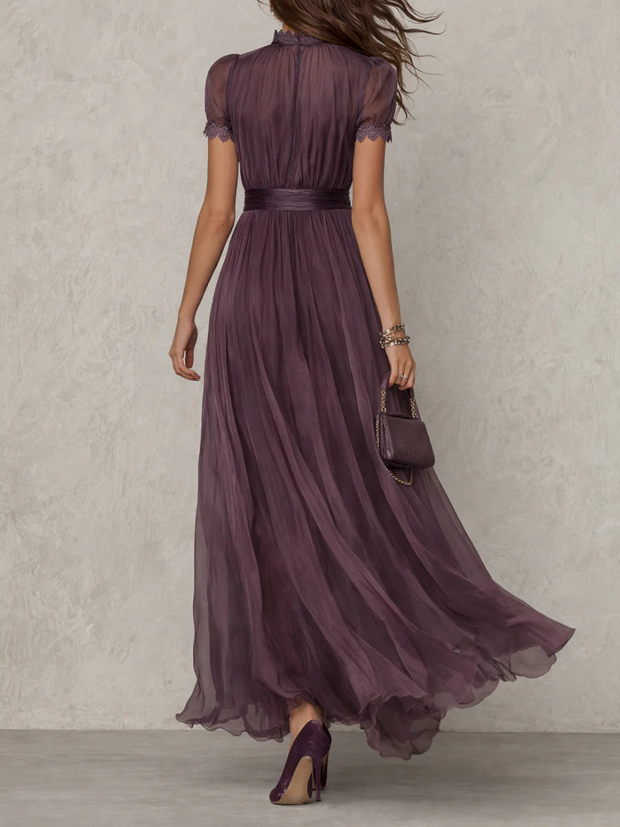 Amara | Vestito Maxi in Chiffon Fluido