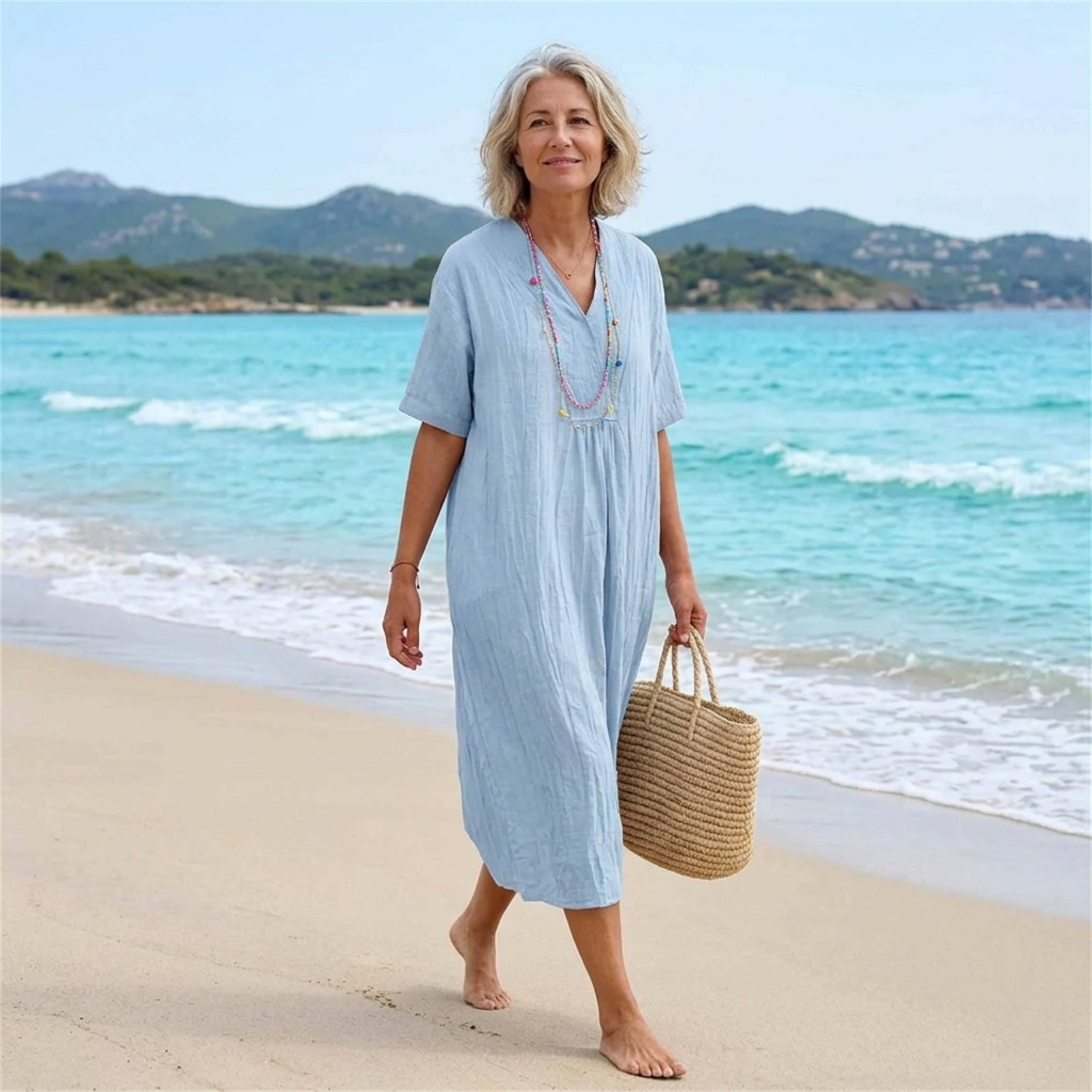 Silvana™ | Maxi Dress Testurizzato Relaxed
