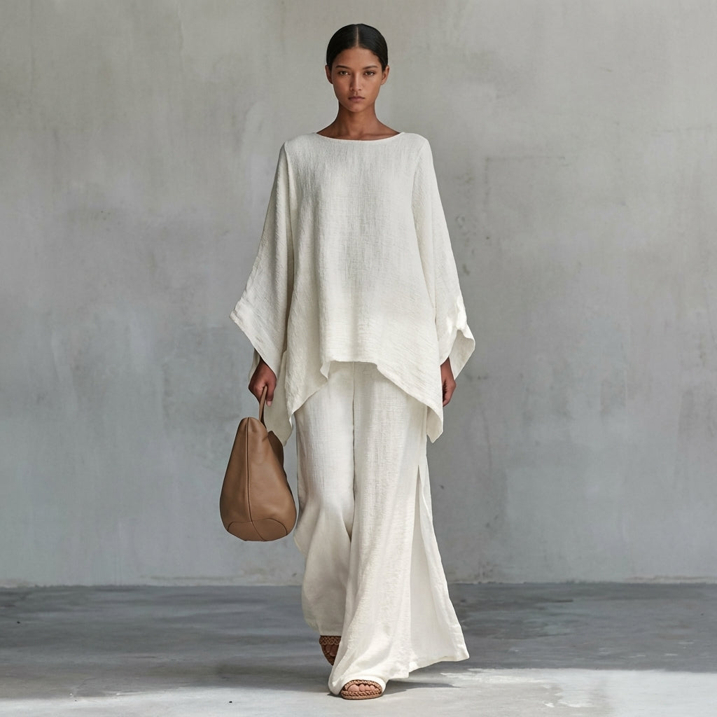 Albina | Completo di Due Pezzi con maniche lunghe e pantaloni larghi