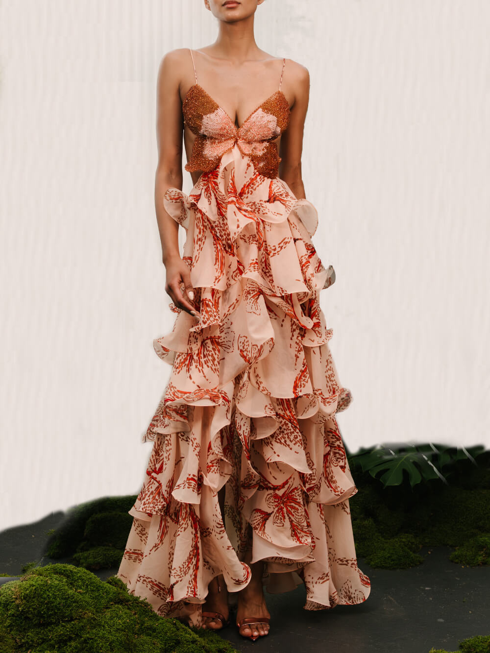 La Luce | Abito Maxi Papillon Signature