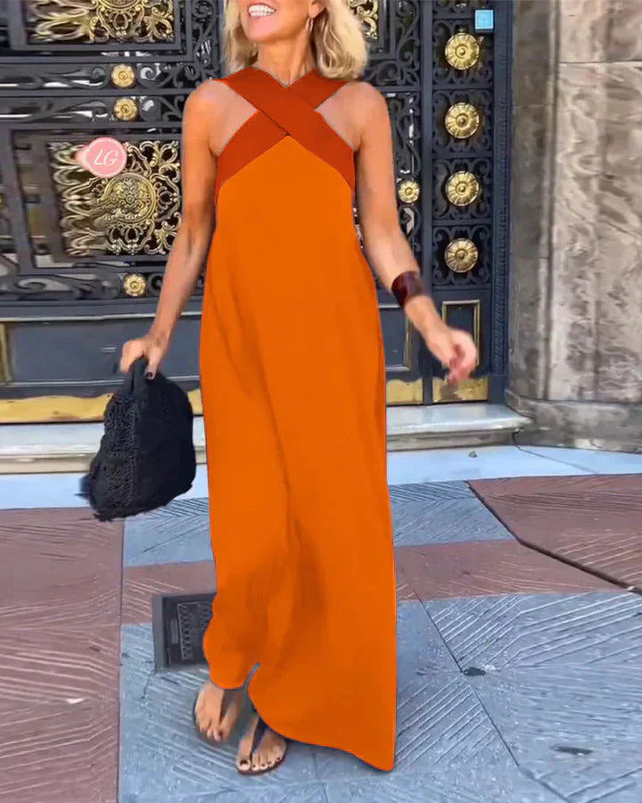Quirine™ | Abito Maxi con Chiusura a Incrocio