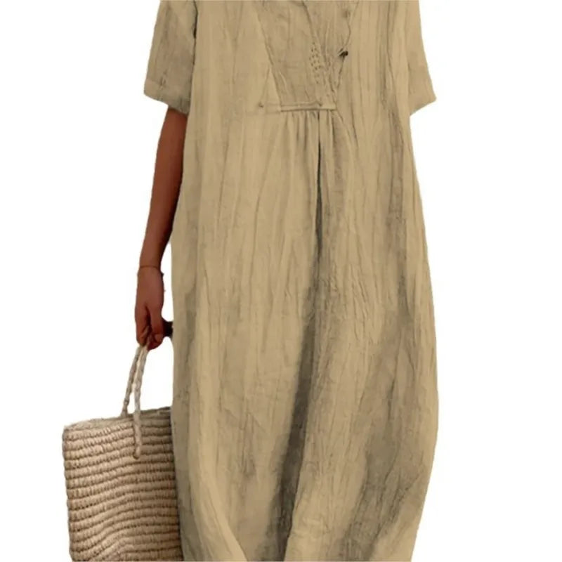 Silvana™ | Maxi Dress Testurizzato Relaxed