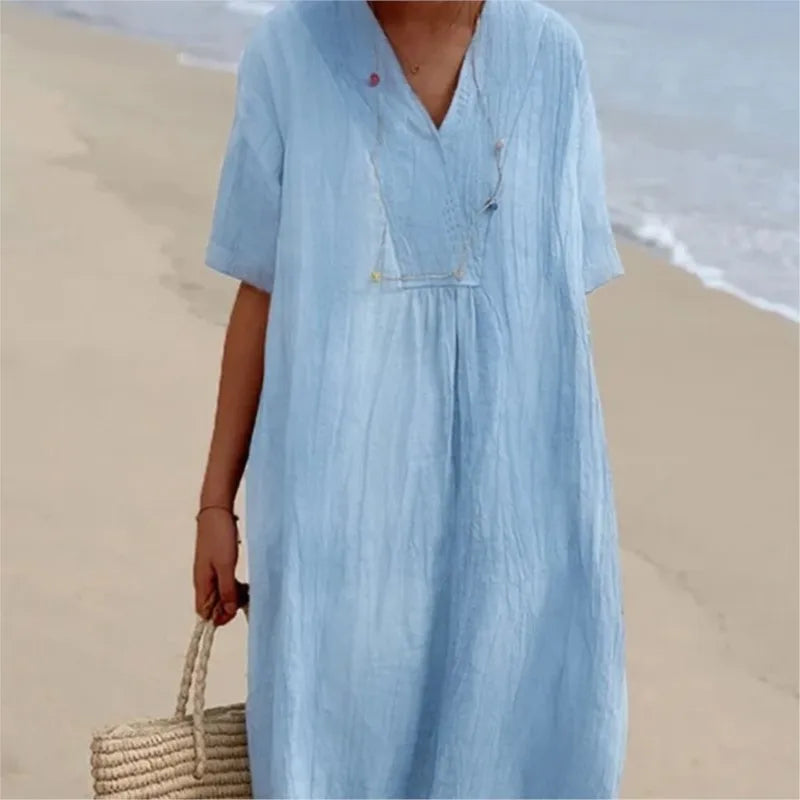 Silvana™ | Maxi Dress Testurizzato Relaxed