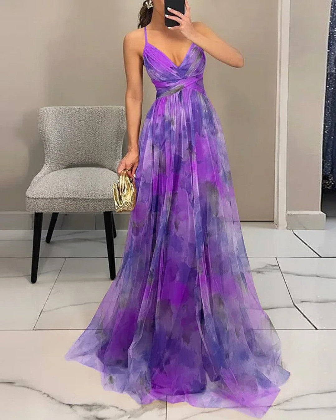 La Luce| Abito Maxi Eleganza Floreale