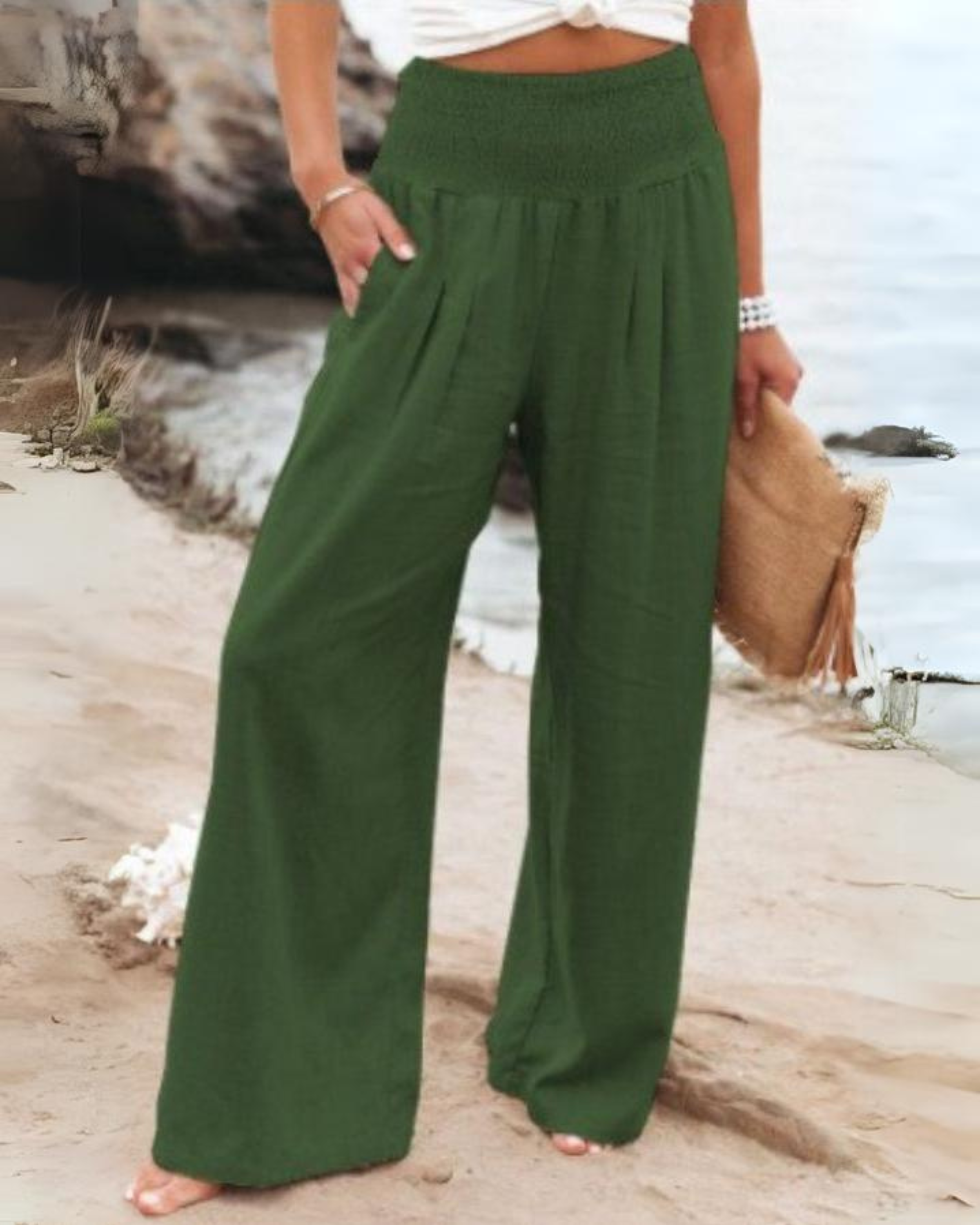 UBUD – Pantaloni a Vita Alta dal Comfort Raffinato