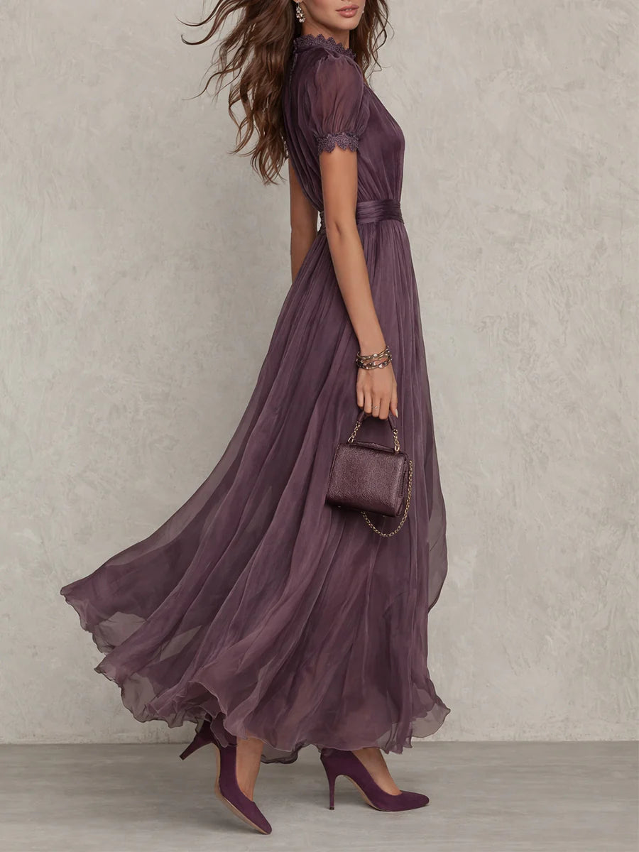 Amara | Vestito Maxi in Chiffon Fluido