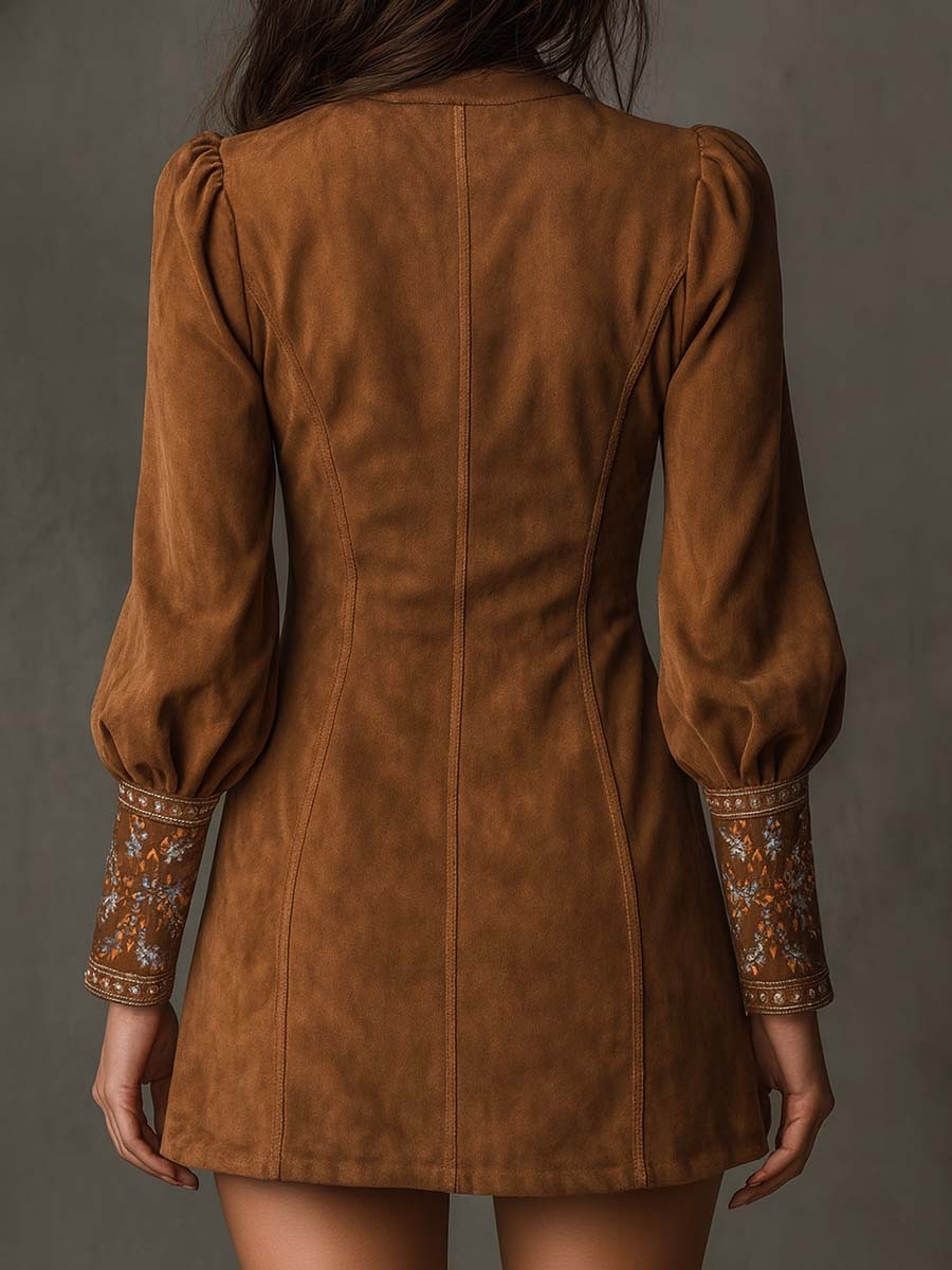 Sahara · Vestido mini vintage con bordado