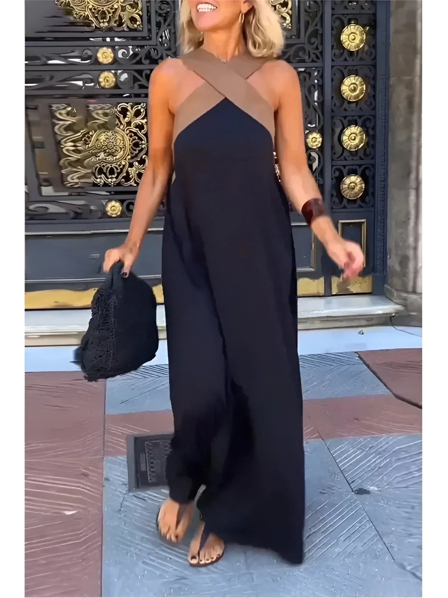 Quirine™ | Abito Maxi con Chiusura a Incrocio